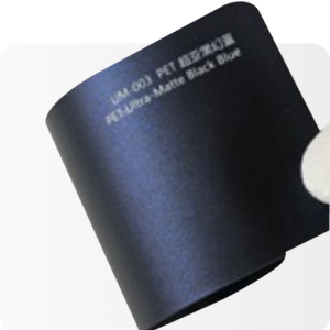 PET Ultra-Matte Black Blue