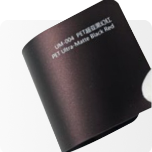 PET Ultra-Matte Black Red